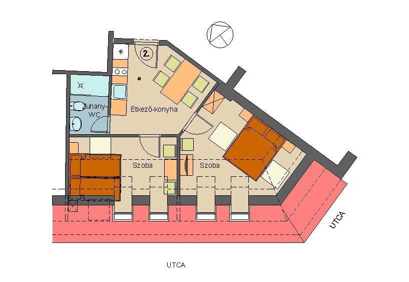 Corner Apartman Eger Habitación foto